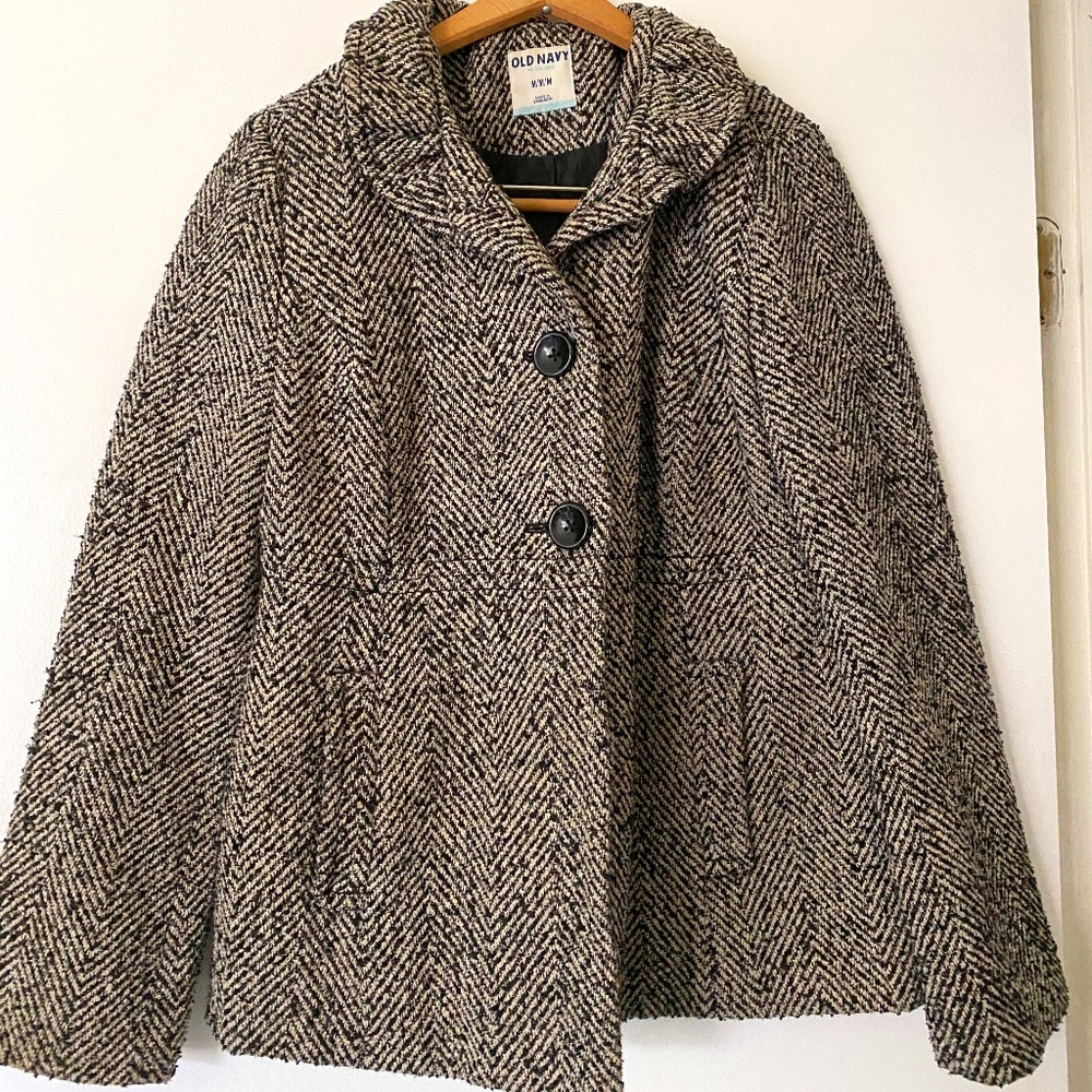 Old Navy Winter Coat - Black & White